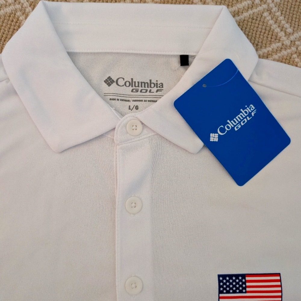 Columbia Golf Men's White Polo Shirt